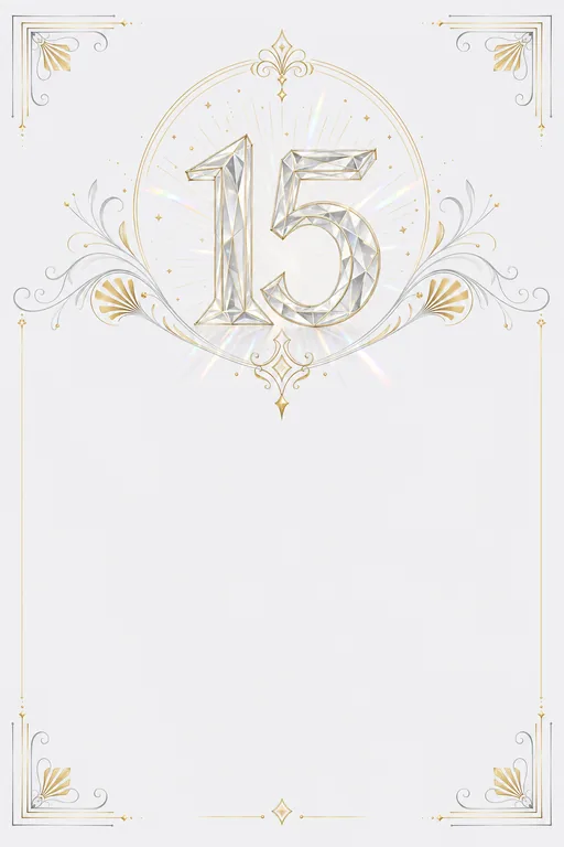 15th Anniversary · Modern — Modern Anniversary invitation card design from Ayozan