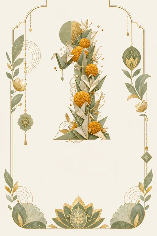 First Anniversary · Fusion — Botanical Anniversary invitation card design from Ayozan