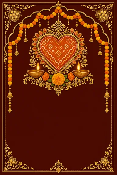 Gujarati Anniversary — Gujarati Heritage invitation card design