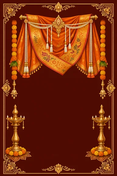 Marathi Anniversary — Marathi Heritage invitation card design