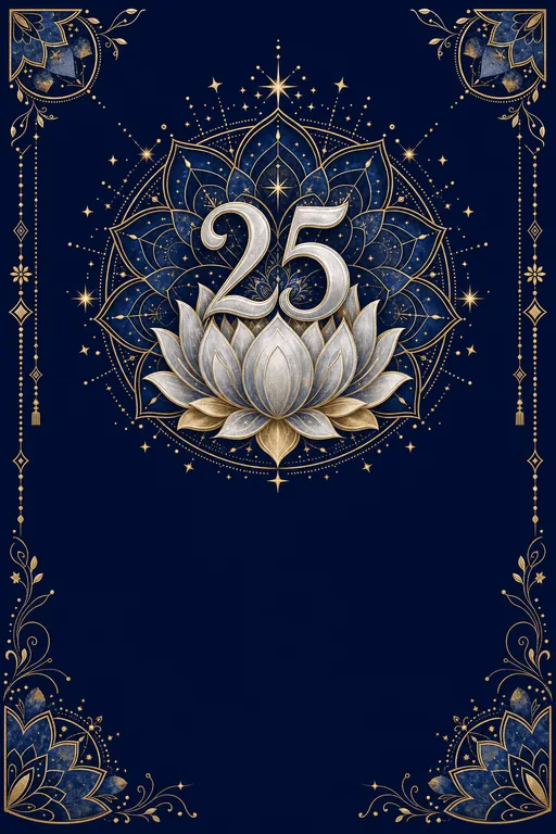 Silver Jubilee · Fusion — Botanical Anniversary invitation card design from Ayozan