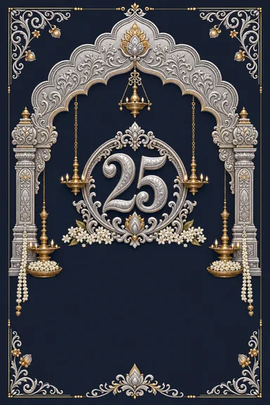 Silver Jubilee · Heritage — Anniversary card design