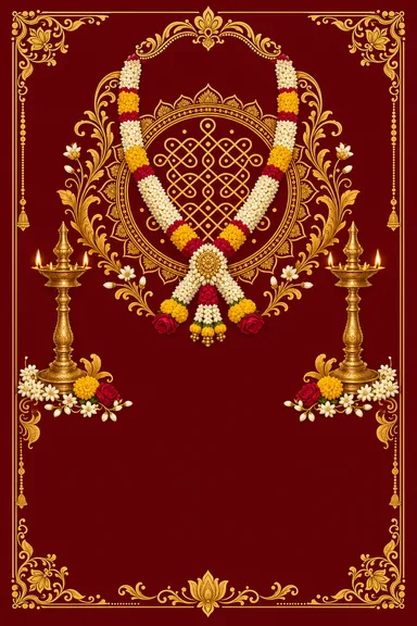 Tamil Anniversary · Heritage — Anniversary card design