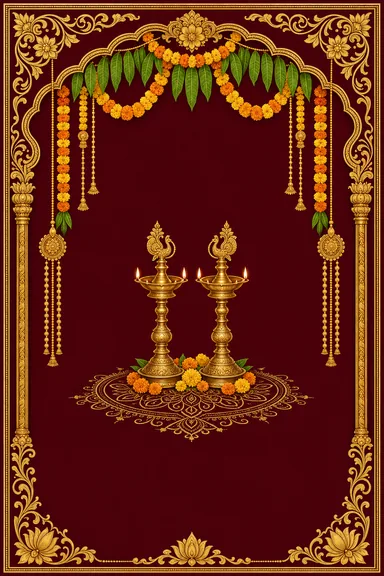 Telugu Anniversary · Heritage — Anniversary card design
