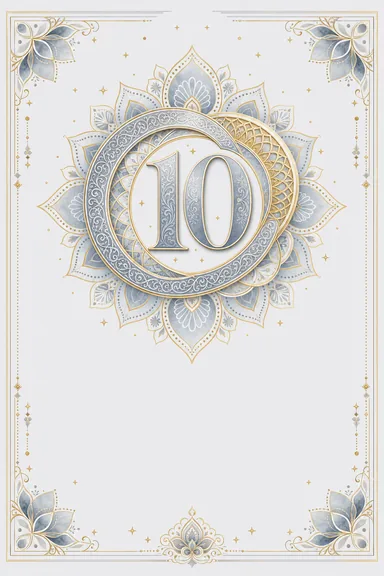 10th Anniversary · Fusion — Anniversary card design