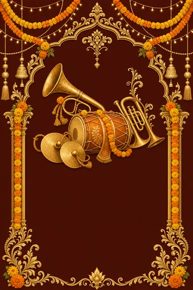 Band Baaja Baraat · Heritage — Baraat Welcome card design