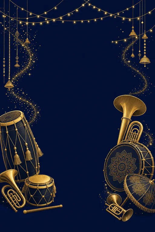Band Baaja Baraat · Modern — Hindu Modern Baraat Welcome invitation card design from Ayozan
