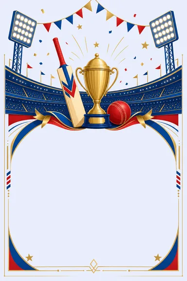 Cricket Party · Modern — Birthday card design