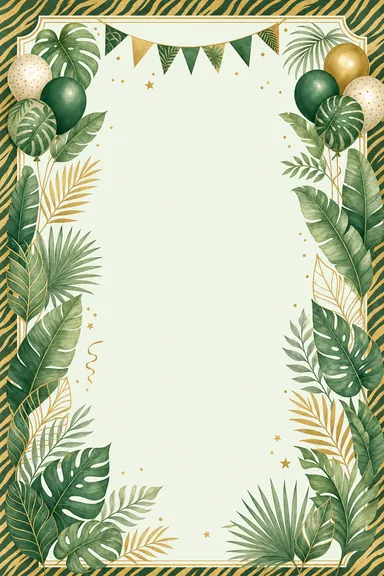 Jungle Safari Party · Modern — Birthday card design
