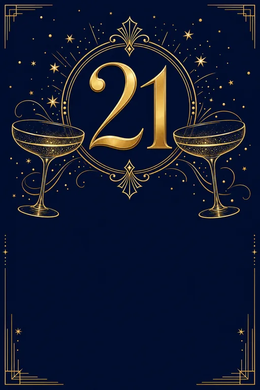 21st Birthday · Modern — Modern Birthday invitation card design from Ayozan
