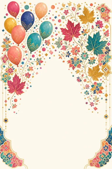 Kashmiri Birthday Fusion · Fusion — Birthday card design