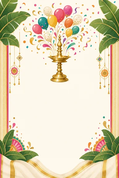Malayali Birthday Fusion · Fusion — Birthday card design