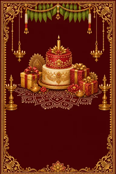 Telugu Birthday · Heritage — Birthday card design
