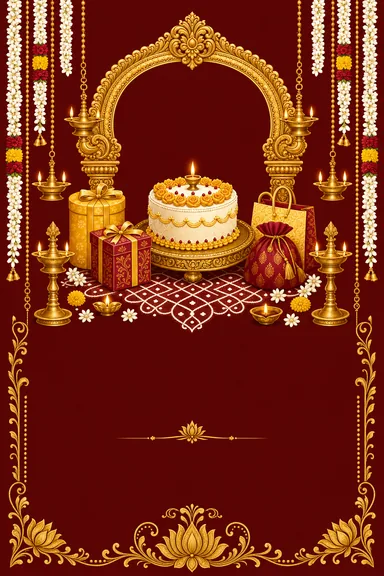 Tamil Birthday · Heritage — Birthday card design