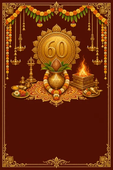 Shashtipoorthi · Heritage — Birthday card design