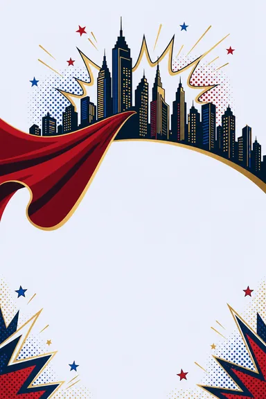 Superhero Party · Modern — Birthday card design