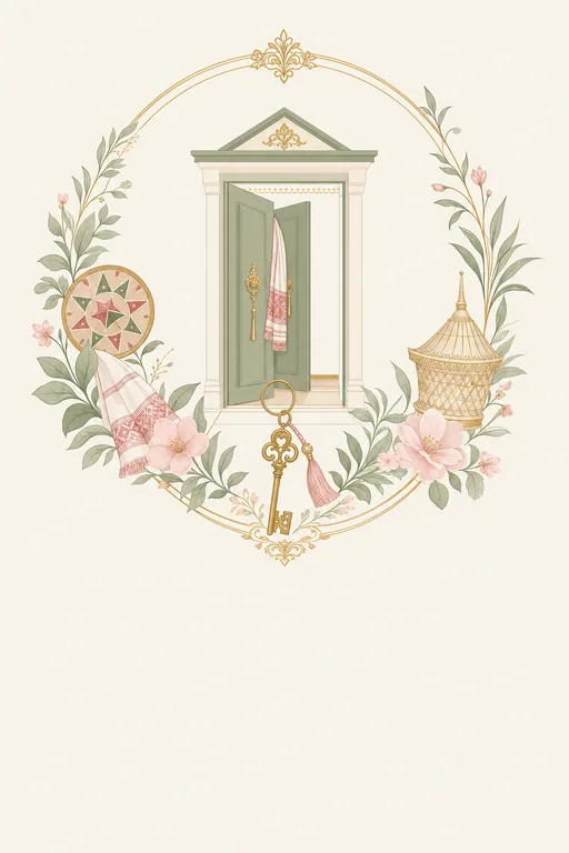 Assamese Housewarming · Modern — Assamese Hindu Modern Housewarming invitation card design from Ayozan