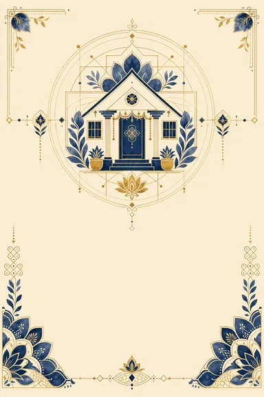 Griha Pravesh · Fusion — Housewarming card design