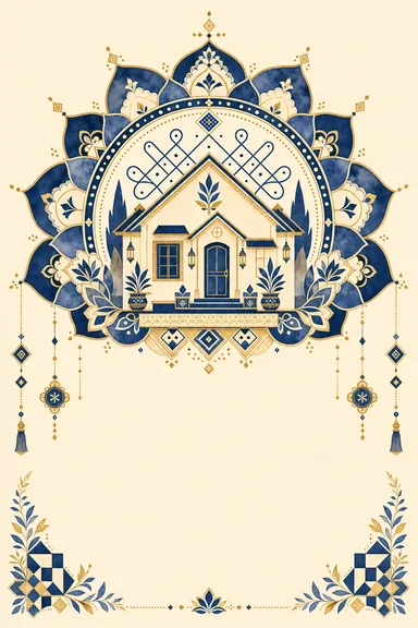 Punjabi Housewarming · Fusion — Housewarming card design
