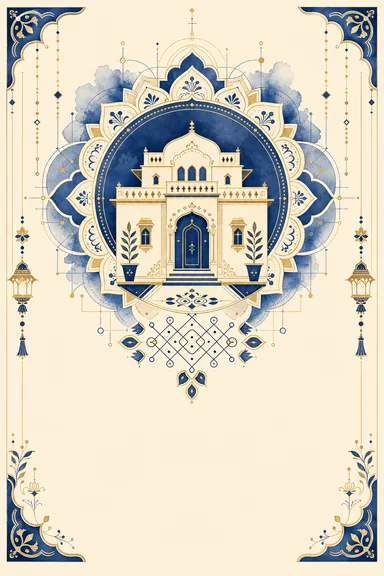 Rajasthani Griha Pravesh · Fusion — Housewarming card design