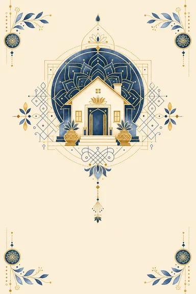 Griho Probesh · Fusion — Housewarming card design