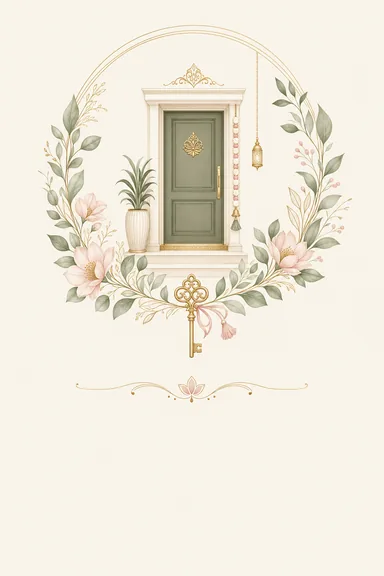 Griho Probesh · Modern — Housewarming card design