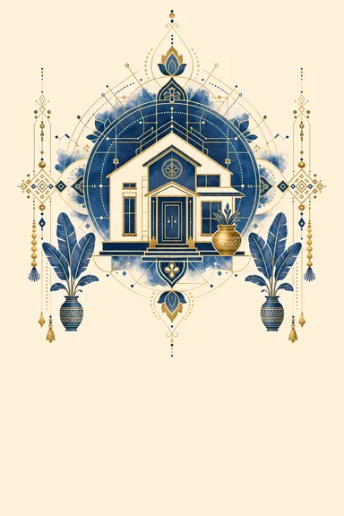 Kannada Gruhapravesha · Fusion — Housewarming card design