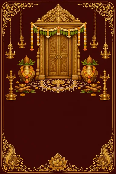 Kannada Gruhapravesha — Kannada invitation card design