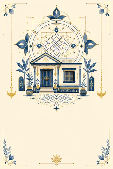Tamil Gruhapravesham · Fusion — Housewarming card design