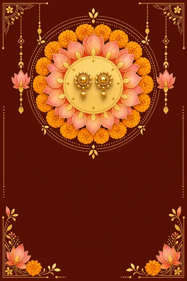 Karnavedha · Fusion — Ear Piercing Ceremony card design