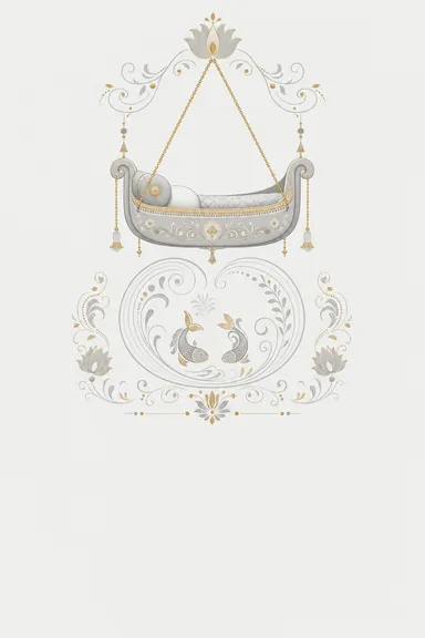 Naam Rakha · Modern — Naming Ceremony card design