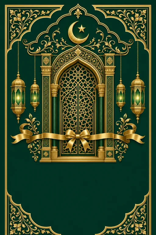 Business Inauguration · Heritage — Muslim Traditional Shop Inauguration invitation card design from Ayozan