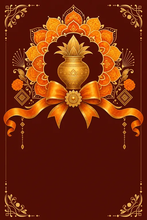 Shop Inauguration · Fusion — Hindu Botanical Shop Inauguration invitation card design from Ayozan
