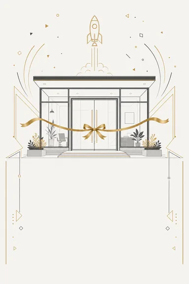 Office Opening · Modern — Shop Inauguration card design