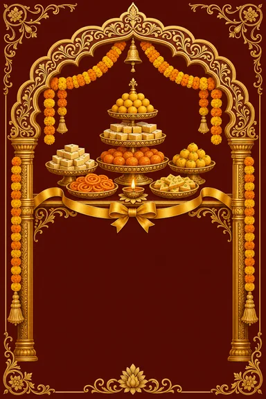 Sweet Shop Opening — Shop Inauguration invitation card design