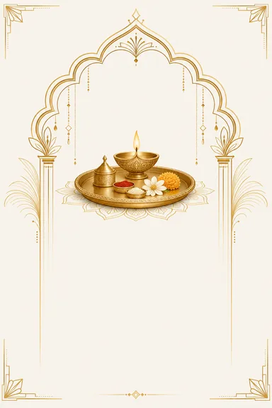 Tilak & Aarti · Modern — Tilak Ceremony card design