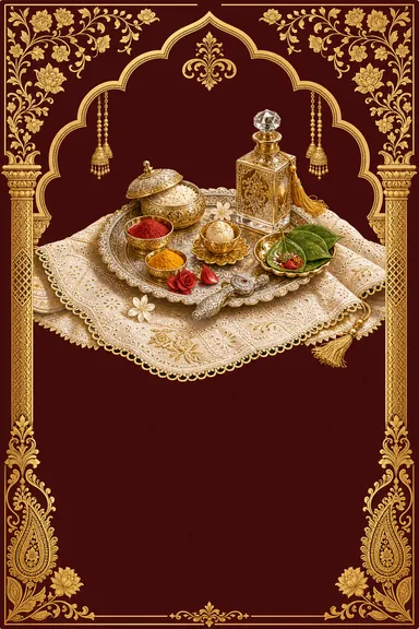 Tilakotsav · Heritage — Tilak Ceremony card design
