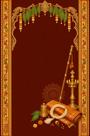 Munja — Upanayanam invitation card design