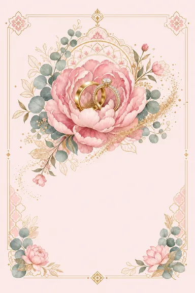Ring in Bloom — Engagement invitation card design