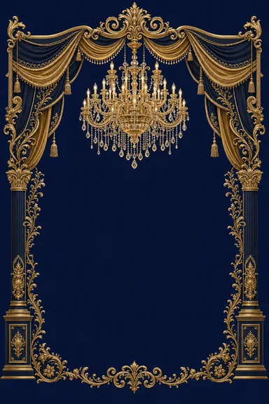 Chandelier Noir — Reception invitation card design