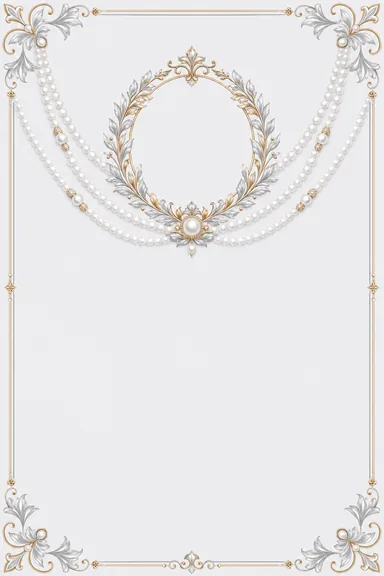 Pearl Luxe — Reception invitation card design