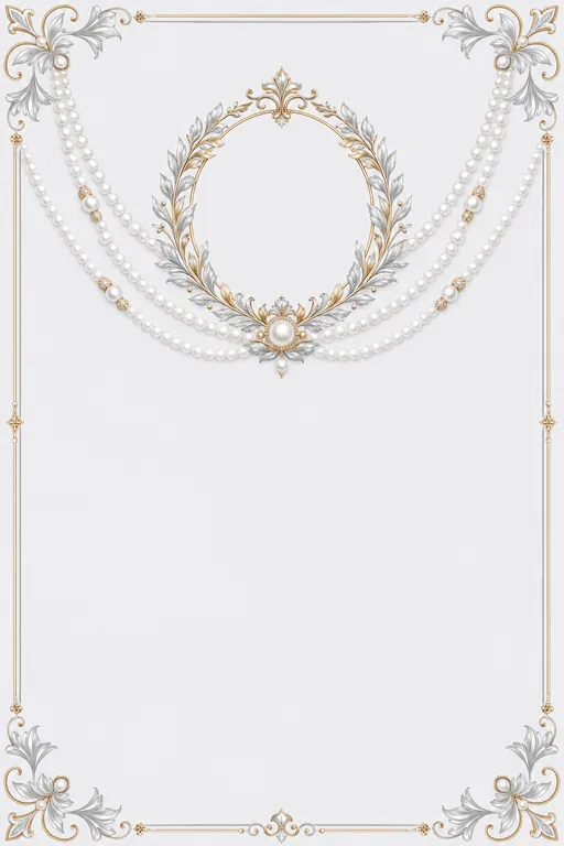 Pearl Luxe · Modern — Modern Reception invitation card design from Ayozan