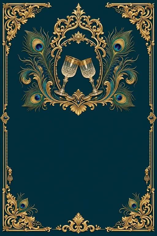 Velvet Emerald · Heritage — Traditional Reception invitation card design from Ayozan
