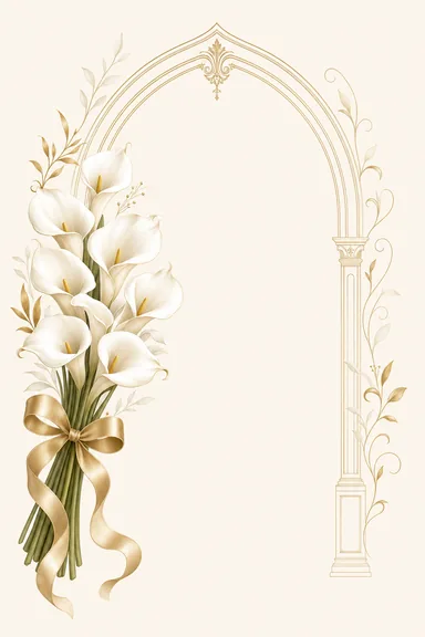 Calla Ivory — Wedding invitation card design