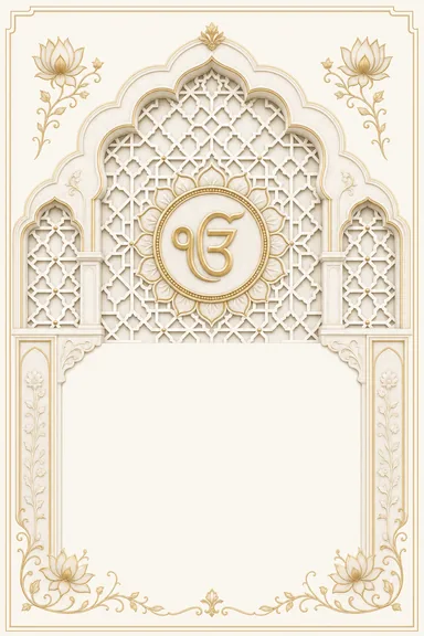 Amritsari Jaali — Sikh Wedding invitation card design