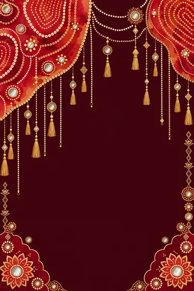 Bandhani Mirrors · Fusion — Wedding card design