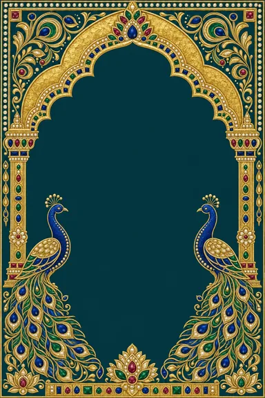 Tanjore Glass Painting — Tamil invitation card design