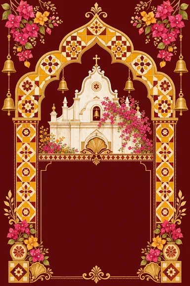 Chettinad Chapel — Christian Wedding invitation card design