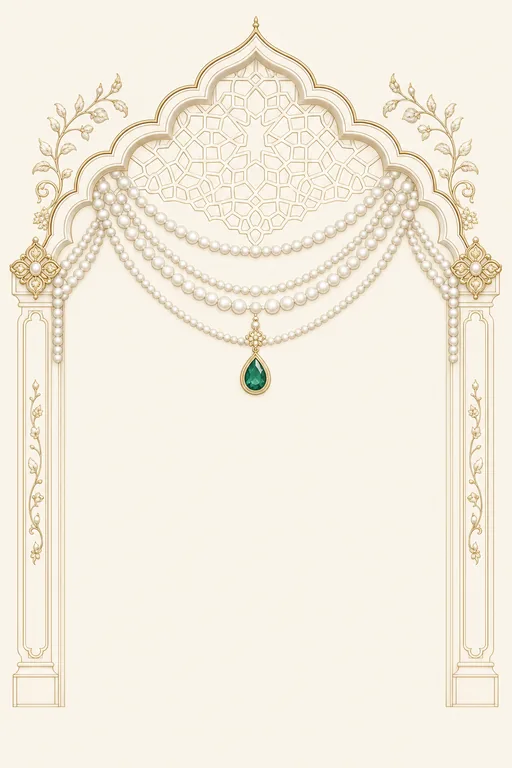 Hyderabadi Pearls · Modern — Telugu Hindu Modern Wedding invitation card design from Ayozan