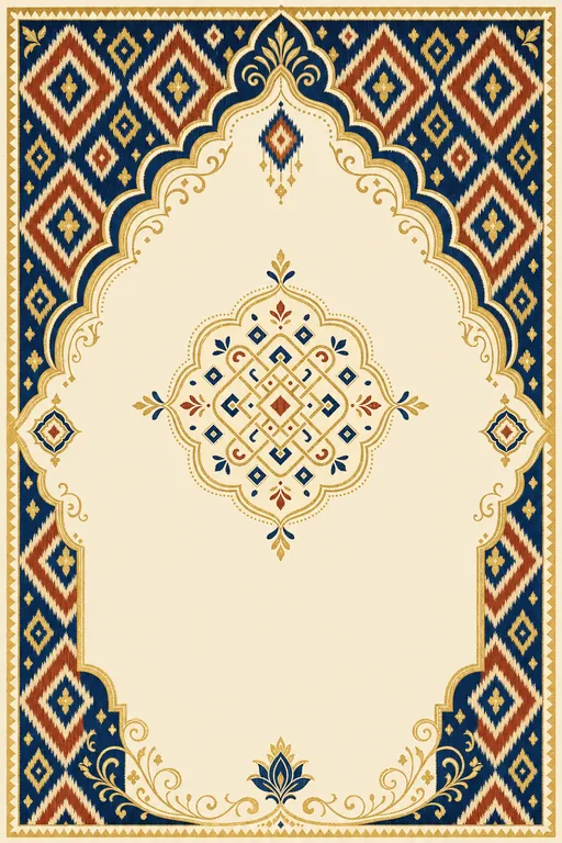 Pochampally Ikat · Heritage — Telugu Hindu Traditional Wedding invitation card design from Ayozan